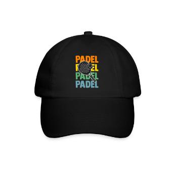 Tennis Padelspieler Padel - Baseballkappe - Schwarz/Schwarz - Vorne