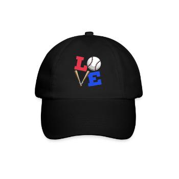 Baseball-Liebhaber Baseballspieler Baseball-Trainer - Baseballkappe - Schwarz/Schwarz - Vorne