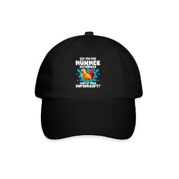 Ich Bin Ein Hühner Flüsterer Was Ist Deine Superkr - Baseballkappe - Schwarz/Schwarz - Vorne