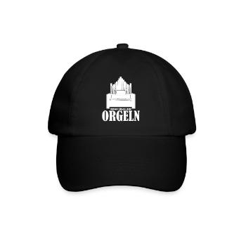 Orgel Orgelspieler Orgelbauer Organist - Baseballkappe - Schwarz/Schwarz - Vorne