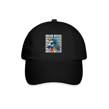 Mama Boss Licorne Fête des mères forte Mama Bossy - Casquette classique - noir/noir - Devant