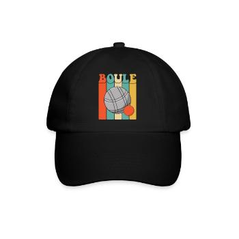 Boule Balls for Bouler Boccia Game Botcha Boule - Baseball Cap - black/black - Front