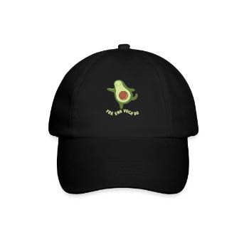 funny Avocado avocado pun avocado lover - Baseballkappe - Schwarz/Schwarz - Vorne