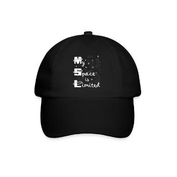 Mein Raum ist Klein - Baseballkappe - Schwarz/Schwarz - Vorne