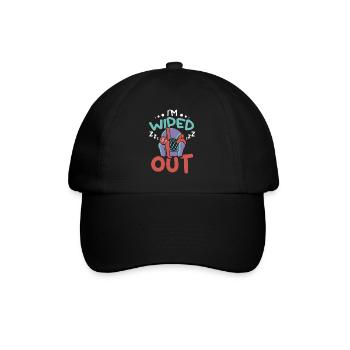 I'm wiped out Sleeping Sloth - Baseball Cap - black/black - Front