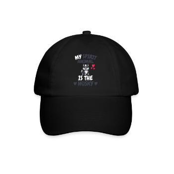 My Spiritual Animal Gift Dogs Husky - Baseball Cap - black/black - Front