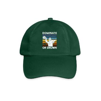 Dominer ou se noyer Drôle de water-polo - Casquette classique - vert bouteille - Devant