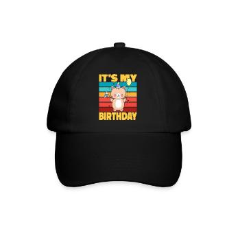 C’est mon design d’anniversaire pour la fête d’anniversaire - Casquette classique - noir/noir - Devant
