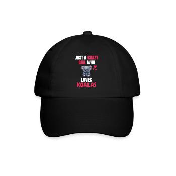 Crazy Girl Australie Animal Gift Koala - Casquette classique - noir/noir - Devant