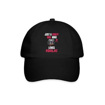 Crazy Girl Australie Animal Gift Koala - Casquette classique - noir/noir - Devant