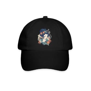Femme rétro - Casquette classique - noir/noir - Devant