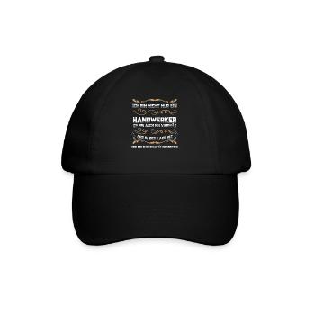Handwerker Beruf Heimwerker Geschenk - Baseballkappe - Schwarz/Schwarz - Vorne