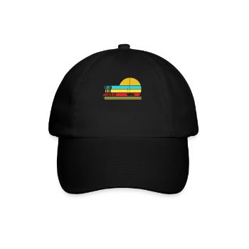 Segeln Fish and Ships Kapitän Segler - Baseballkappe - Schwarz/Schwarz - Vorne