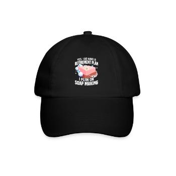 J’ai un plan de retraite, je prévois de faire du savon - Casquette classique - noir/noir - Devant