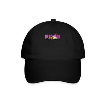 Bergfan Bergmädl Bergsteiger Wanderer klettern - Baseballkappe - Schwarz/Schwarz - Vorne