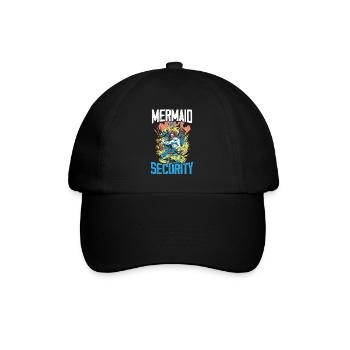 Mermaid Security Meilleur papa de tous les temps Fête des pères Sirène - Casquette classique - noir/noir - Devant