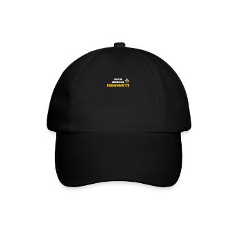 Ich bin glückliche Bienenmutti - Baseballkappe - Schwarz/Schwarz - Vorne