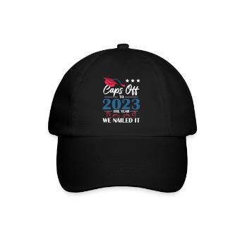 Caps de la graduation jusqu’en 2023 - Casquette classique - noir/noir - Devant
