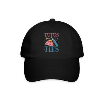 Tutus or ties - Baseball Cap - black/black - Front