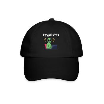 ITalien Alien Informatiker Hacker Coder - Casquette classique - noir/noir - Devant