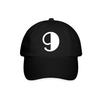 9 JAHRE. 9. JAHRESTAG. GEBURTSTAG 9 JAHRE. 9 - Baseballkappe - Schwarz/Schwarz - Vorne