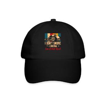 I Don't Snore I Dream I'm A Hot Rod Retro Classic - Baseball Cap - black/black - Front