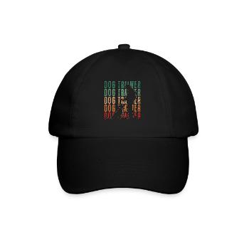 Animal Trainer Dog Trainer Retro Zookeeper Pet - Baseball Cap - black/black - Front