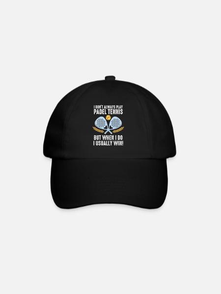 Padel Je ne joue pas toujours au Padel Tennis - Casquette classique - noir/noir