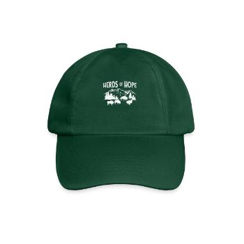 Weltnaturschutztag Retro-Bison Wildlife Tierschutz - Baseballkappe - Flaschengrün - Vorne