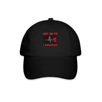 Darts Funny Just the Tip I Promise Darts Player - Baseball Cap - black/black - Front