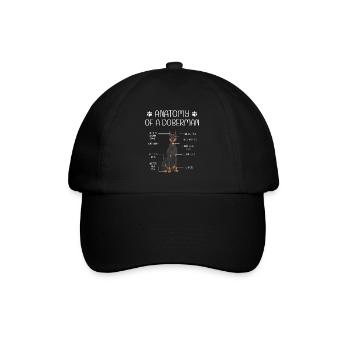 Doberman Pinscher Dog Dobie - Baseball Cap - black/black - Front