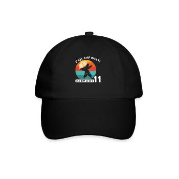 11.Geburtstag Dabbing 11 Jahre alt Geschenk - Baseballkappe - Schwarz/Schwarz - Vorne