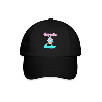 Cupcake-Händler - Baseballkappe - Schwarz/Schwarz - Vorne