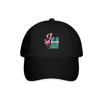 Bin Da Kann Losgehen - Baseballkappe - Schwarz/Schwarz - Vorne