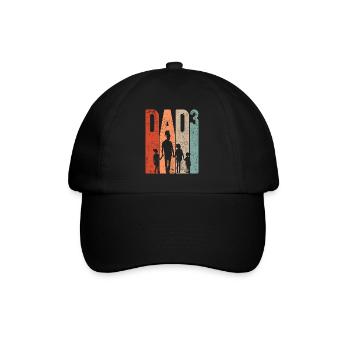 Papa Up 3 Papa Up 3 Enfants Trois Filles Rétro - Casquette classique - noir/noir - Devant