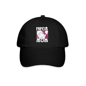 Maman ninja mignonne - Casquette classique - noir/noir - Devant