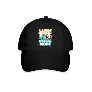 Grandpa in driving mode - boat trip - Baseball Cap - black/black - Front