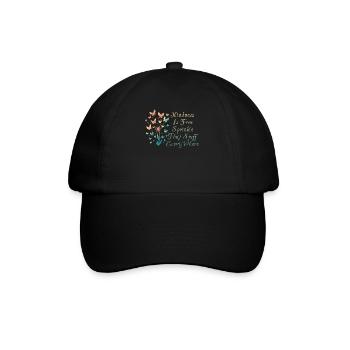 La gentillesse est gratuite, saupoudrez ce truc partout - Casquette classique - noir/noir - Devant