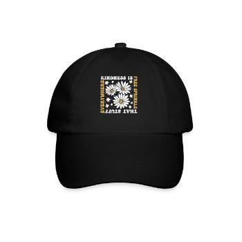 La gentillesse est gratuite, saupoudrez ce truc partout - Casquette classique - noir/noir - Devant