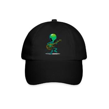 Guitariste extraterrestre - Casquette classique - noir/noir - Devant