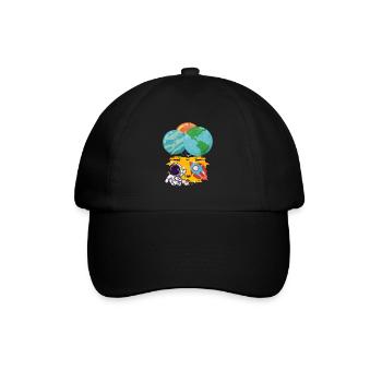 Ballon terrestre de l’astronaute Pluton Neptune - Casquette classique - noir/noir - Devant