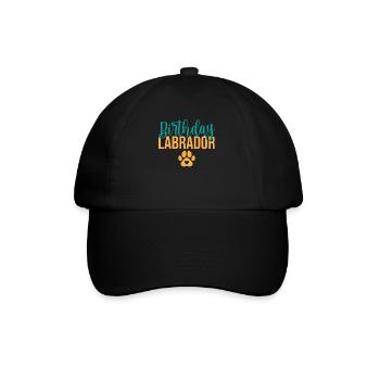 Labrador Liebhaber Geschenke - Baseballkappe - Schwarz/Schwarz - Vorne