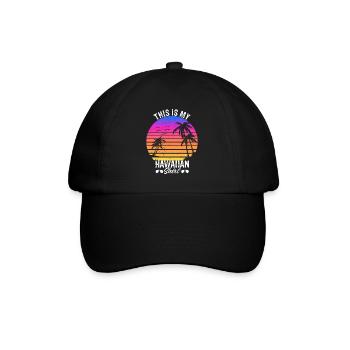 This is My Hawaiian Shirt Beach Sunglasses Summer - Baseballkappe - Schwarz/Schwarz - Vorne