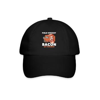 Marquer des buts Le hockey sur gazon est le bacon de Ho - Casquette classique - noir/noir - Devant