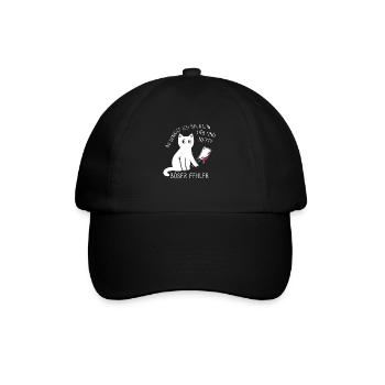 Du denkst ich bin klein lieb und nett Katze - Baseballkappe - Schwarz/Schwarz - Vorne
