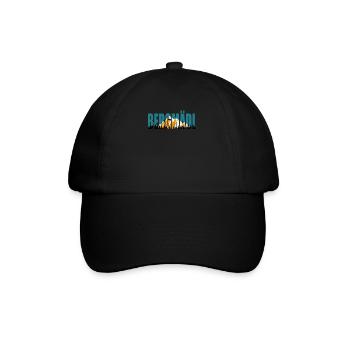 Bergfan Bergmädl Bergsteiger Wanderer klettern - Baseballkappe - Schwarz/Schwarz - Vorne