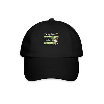 bye bye kindergarten hello school horse - Baseball Cap - black/black - Front