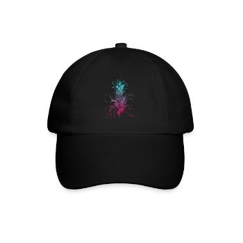 Vaporwave Ananas Hawaiian Summer Tropical Fruit - Casquette classique - noir/noir - Devant