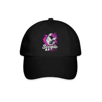 Scorpio Scorpio AF Sign Of Zodiac - Baseball Cap - black/black - Front