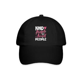 Les gens amicaux sont mon genre de personnes - Casquette classique - noir/noir - Devant